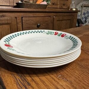 VTG Corelle Corning FARM FRESH 6 3/4" Bread Side Salad Dessert Plates Set of 6